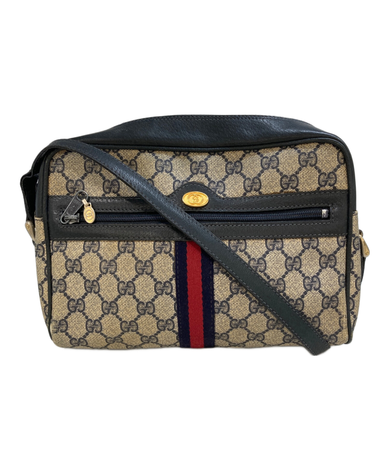 中古・古着通販】GUCCI (グッチ) ショルダーバッグ ネイビー｜ブランド