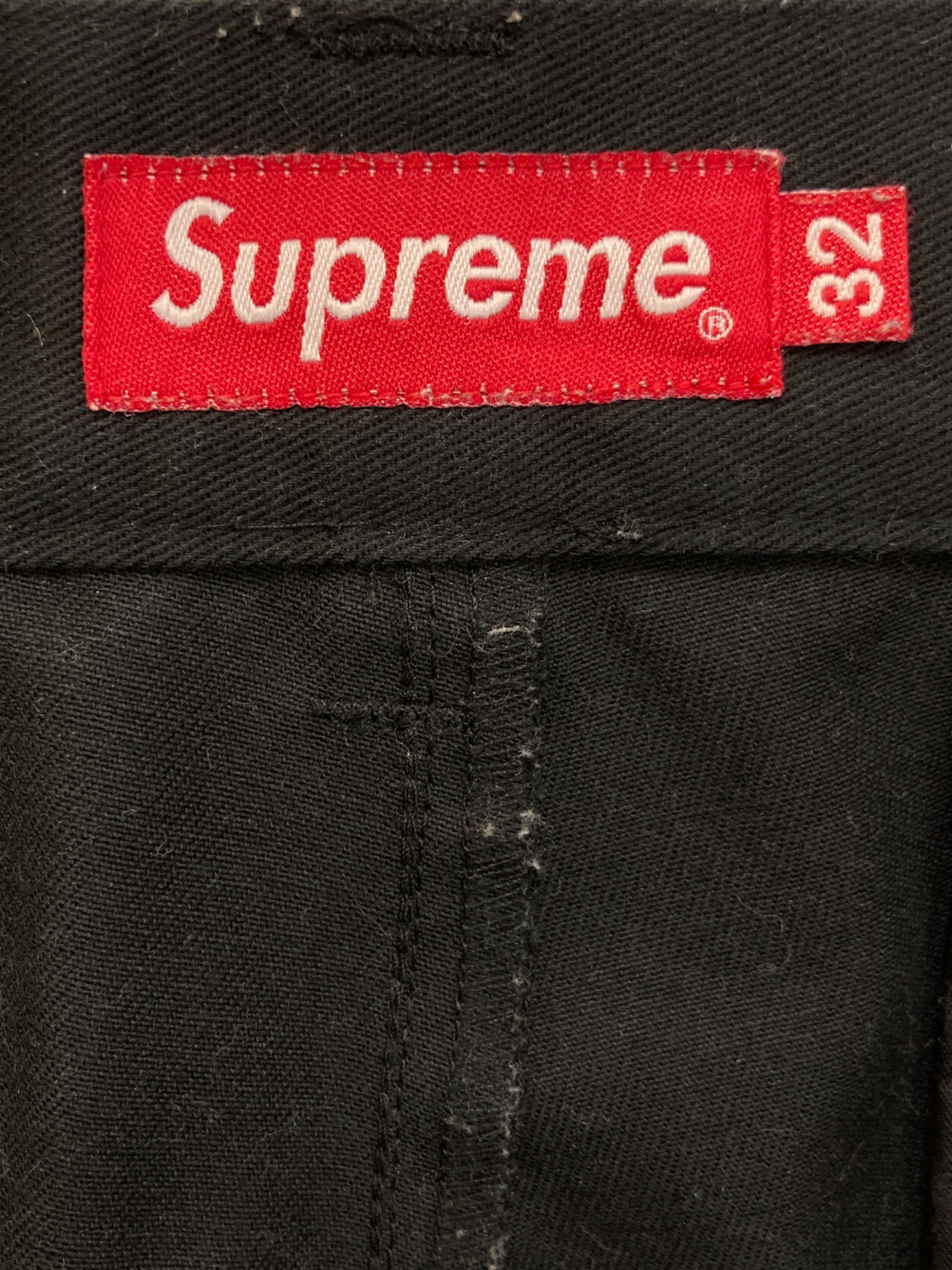 中古・古着通販】SUPREME (シュプリーム) ワークパンツ ブラック