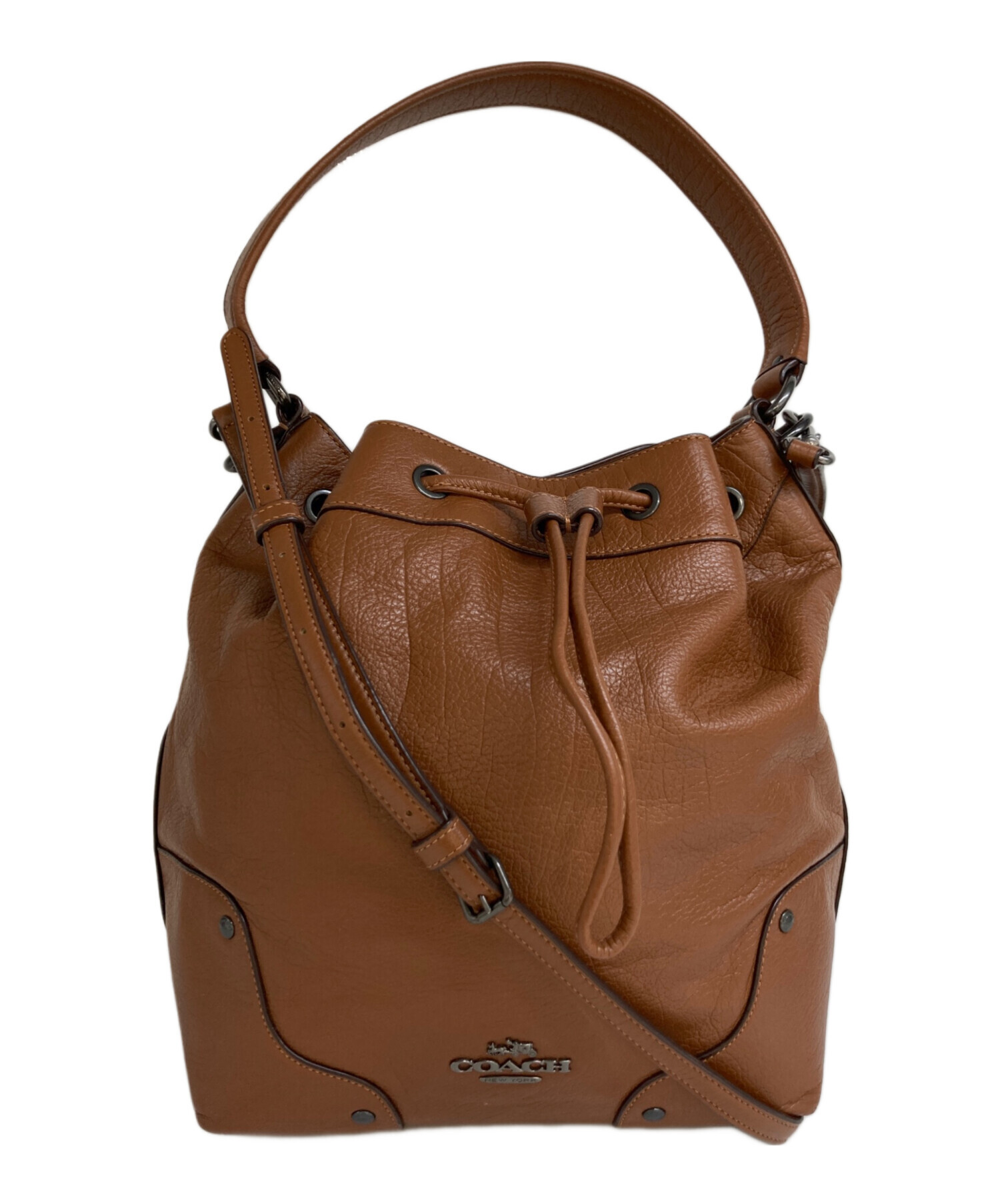 中古・古着通販】COACH (コーチ) 2WAYバッグ F35684 ブラウン 中古・古着通販】COACH (コーチ) 2WAYバッグ F35684 ブラウン