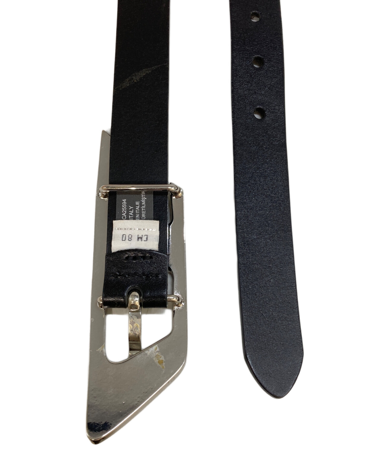 中古・古着通販】DIESEL (ディーゼル) B-DLOGOレザーベルト ブラック