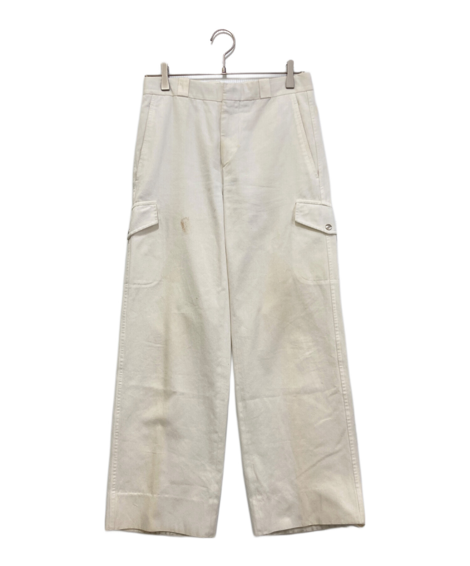 中古・古着通販】HERMES (エルメス) ホワイトコットンカーゴパンツ