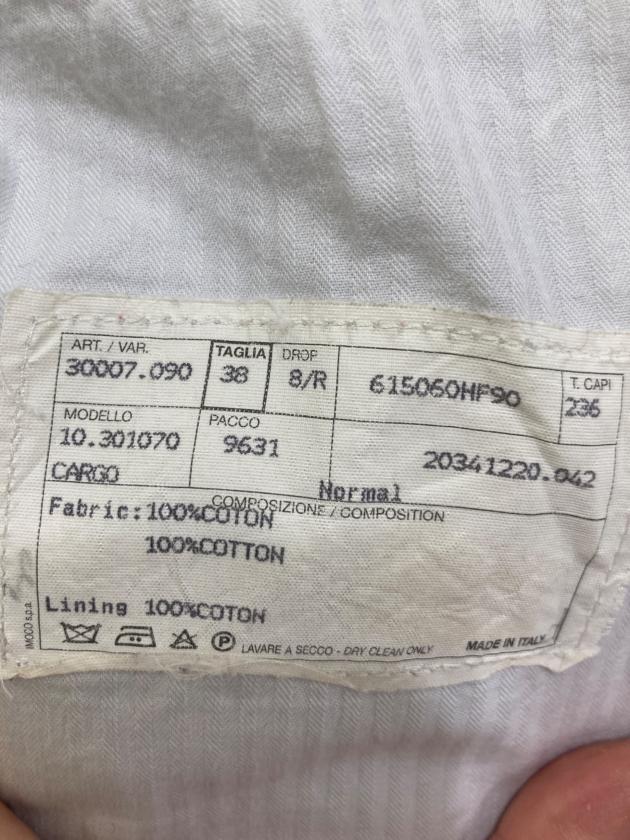 中古・古着通販】HERMES (エルメス) ホワイトコットンカーゴパンツ