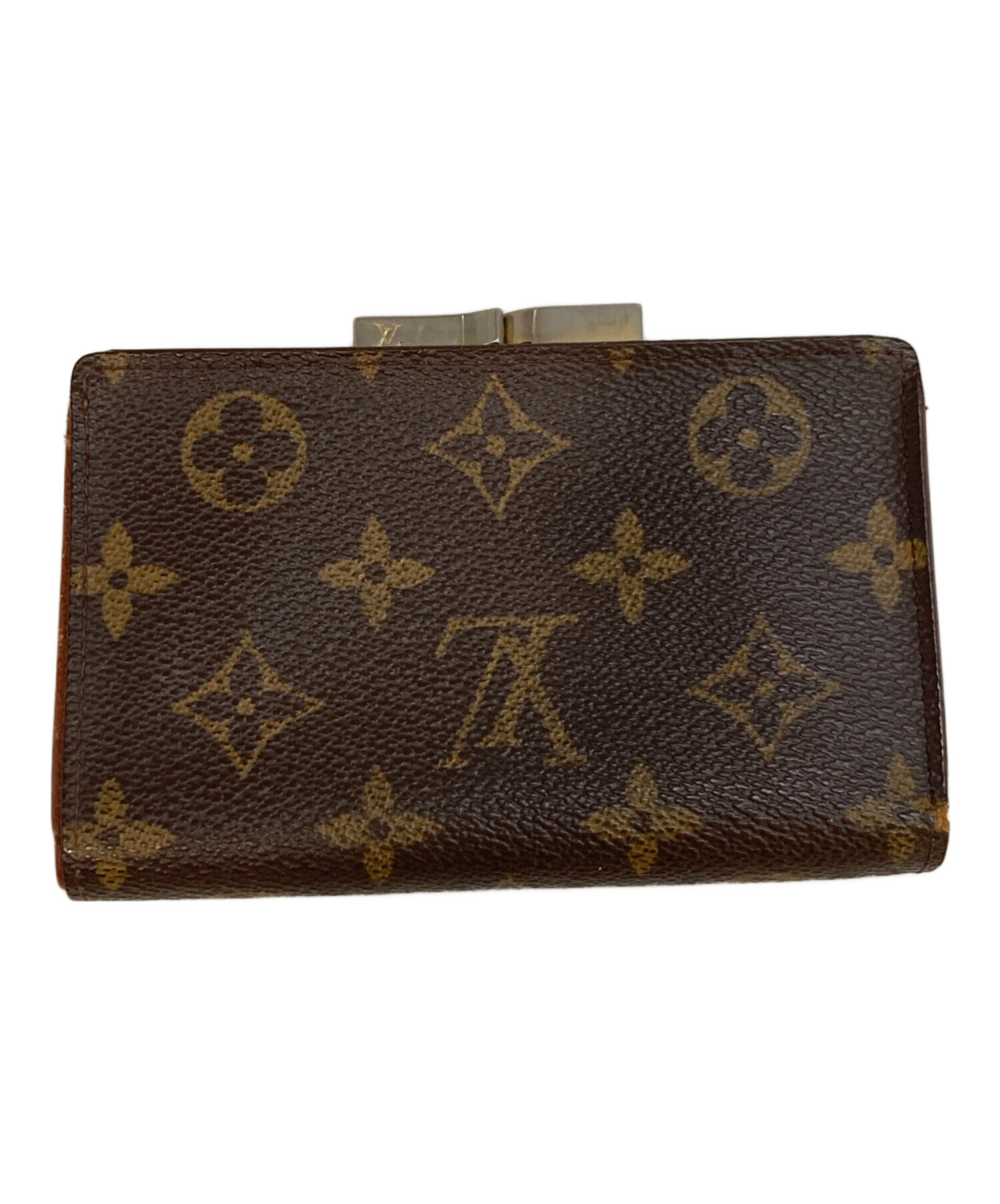 中古・古着通販】LOUIS VUITTON (ルイ ヴィトン) がま口財布 ブラウン 中古・古着通販】LOUIS VUITTON (ルイ ヴィトン) がま口財布 ブラウン