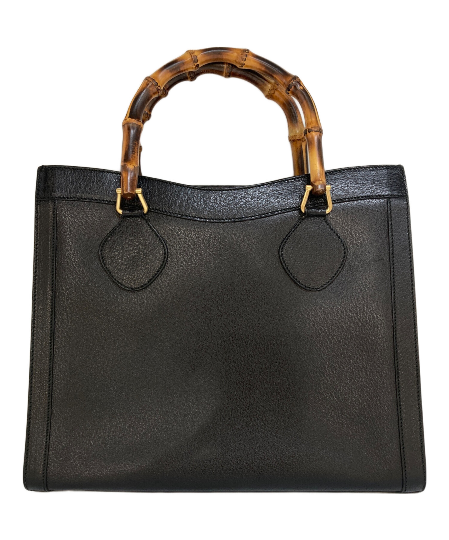 中古・古着通販】GUCCI (グッチ) バンブー レザー ハンドバッグ 002