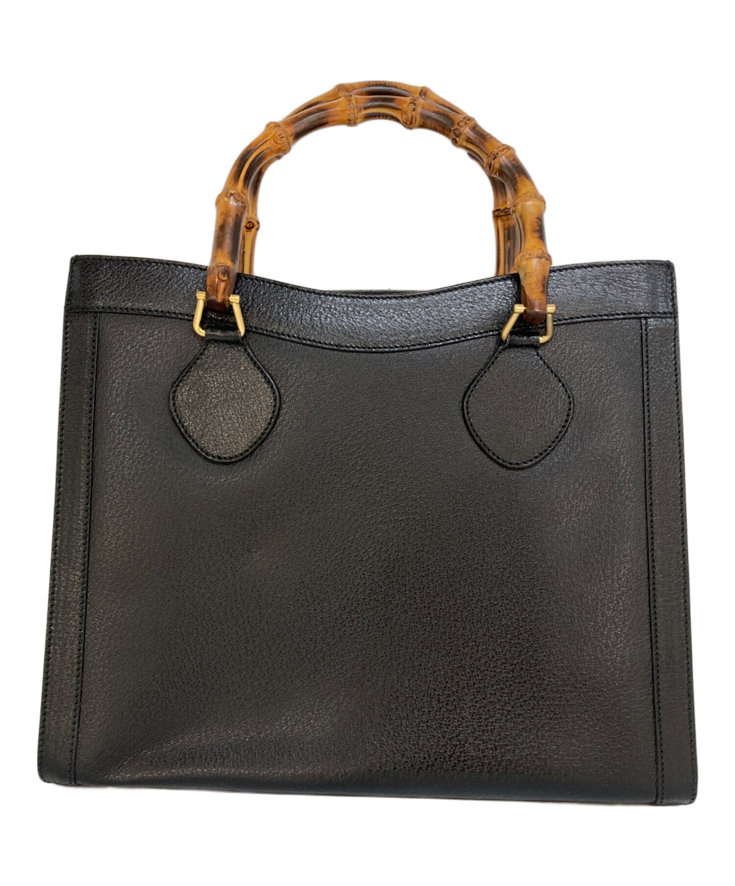 中古・古着通販】GUCCI (グッチ) バンブー レザー ハンドバッグ 002