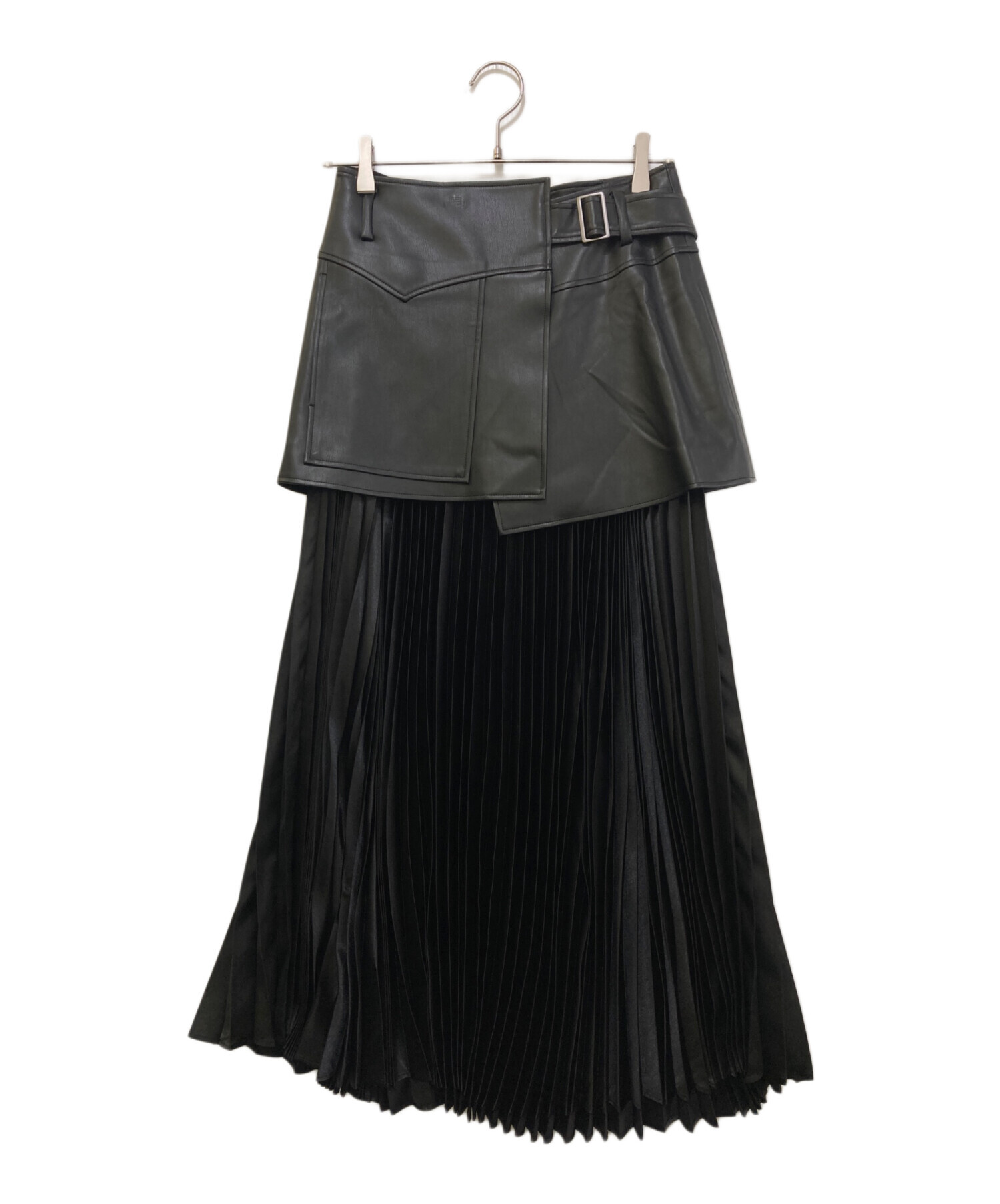theory 新品 - luxe Theory 人気スカート美品 プリーツスカート】ブラック38Mサイズ 【セオリーリュクス luxe by 黒38の通販 フレアスカート 22SS スカート