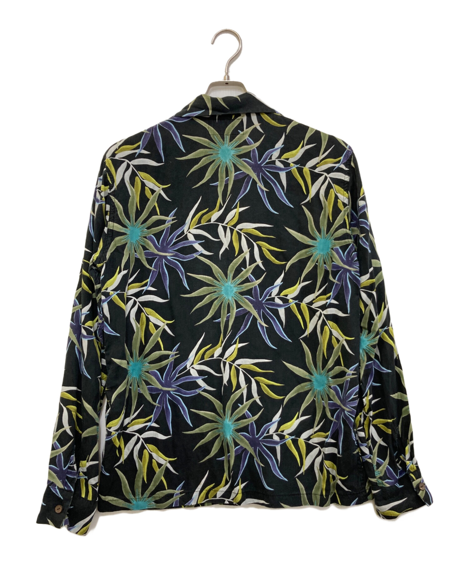 WACKO MARIA 長袖シャツ XL アロハシャツ 中古・古着通販】WACKO MARIA (ワコマリア) 長袖アロハシャツ ブラック