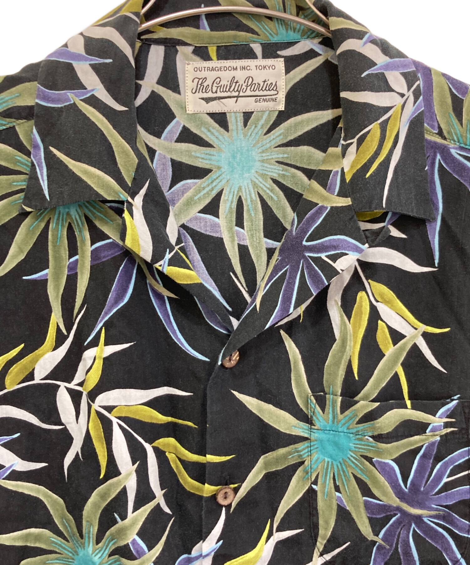 中古・古着通販】WACKO MARIA (ワコマリア) 長袖アロハシャツ ブラック