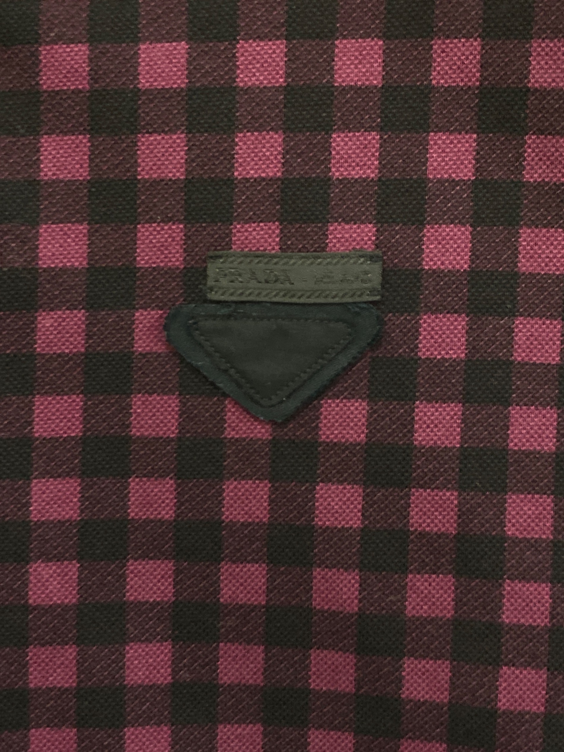 中古・古着通販】PRADA (プラダ) チェックポロシャツ 0000ET-Z00UK
