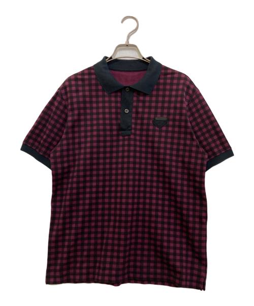 中古・古着通販】PRADA (プラダ) チェックポロシャツ 0000ET-Z00UK