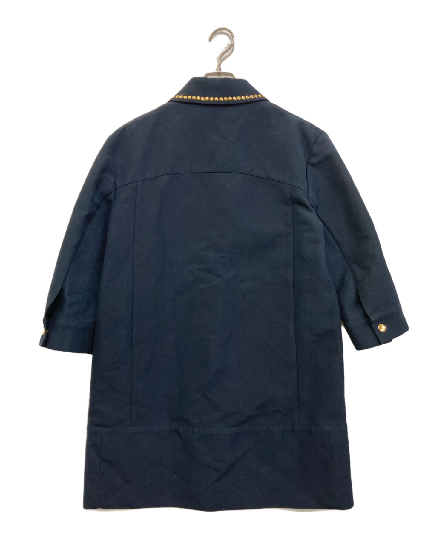 中古・古着通販】MARNI (マルニ) スタッズ付きコットンコート ネイビー