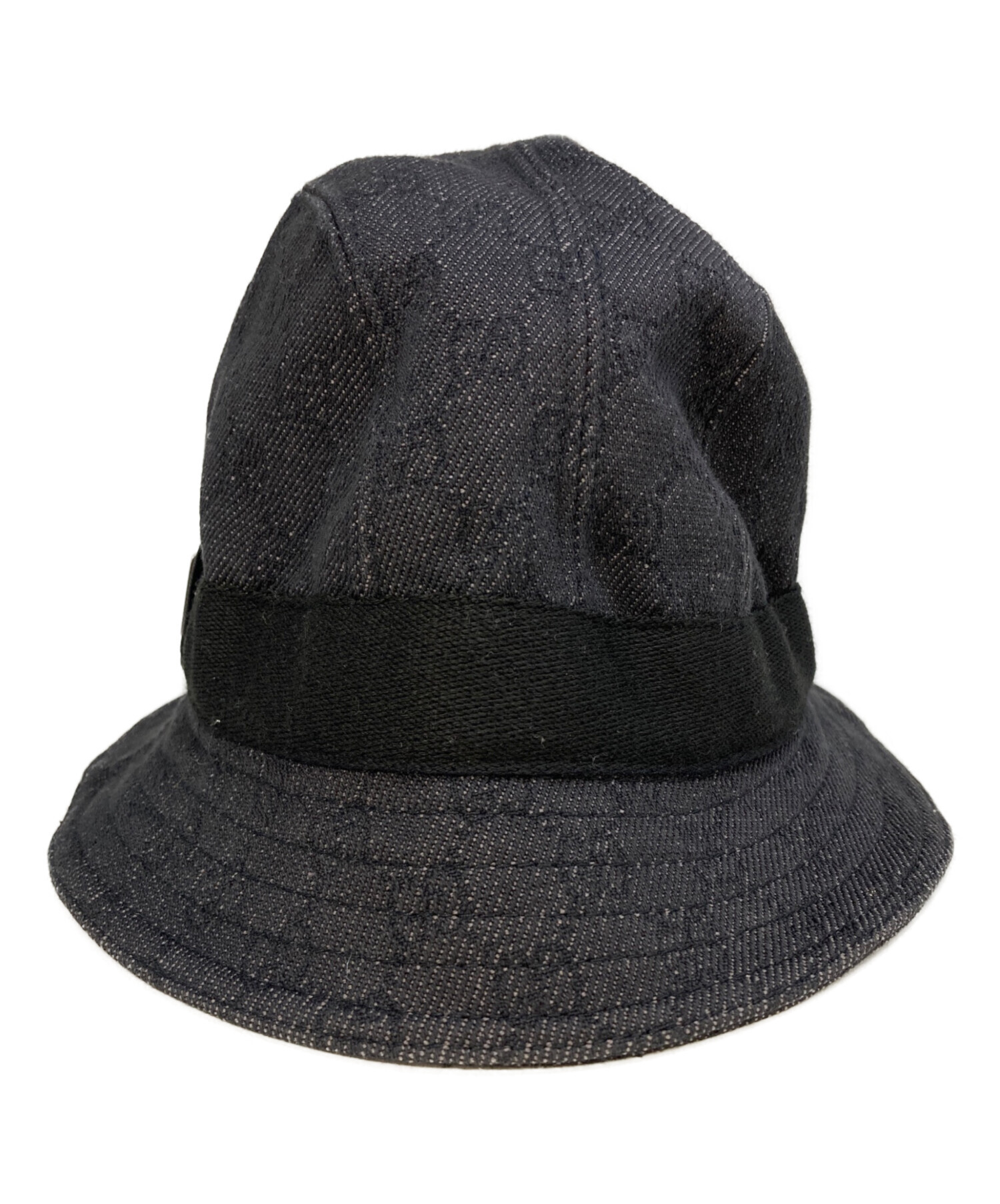 中古・古着通販】GUCCI (グッチ) GGキャンバスハット 023441 ブラック