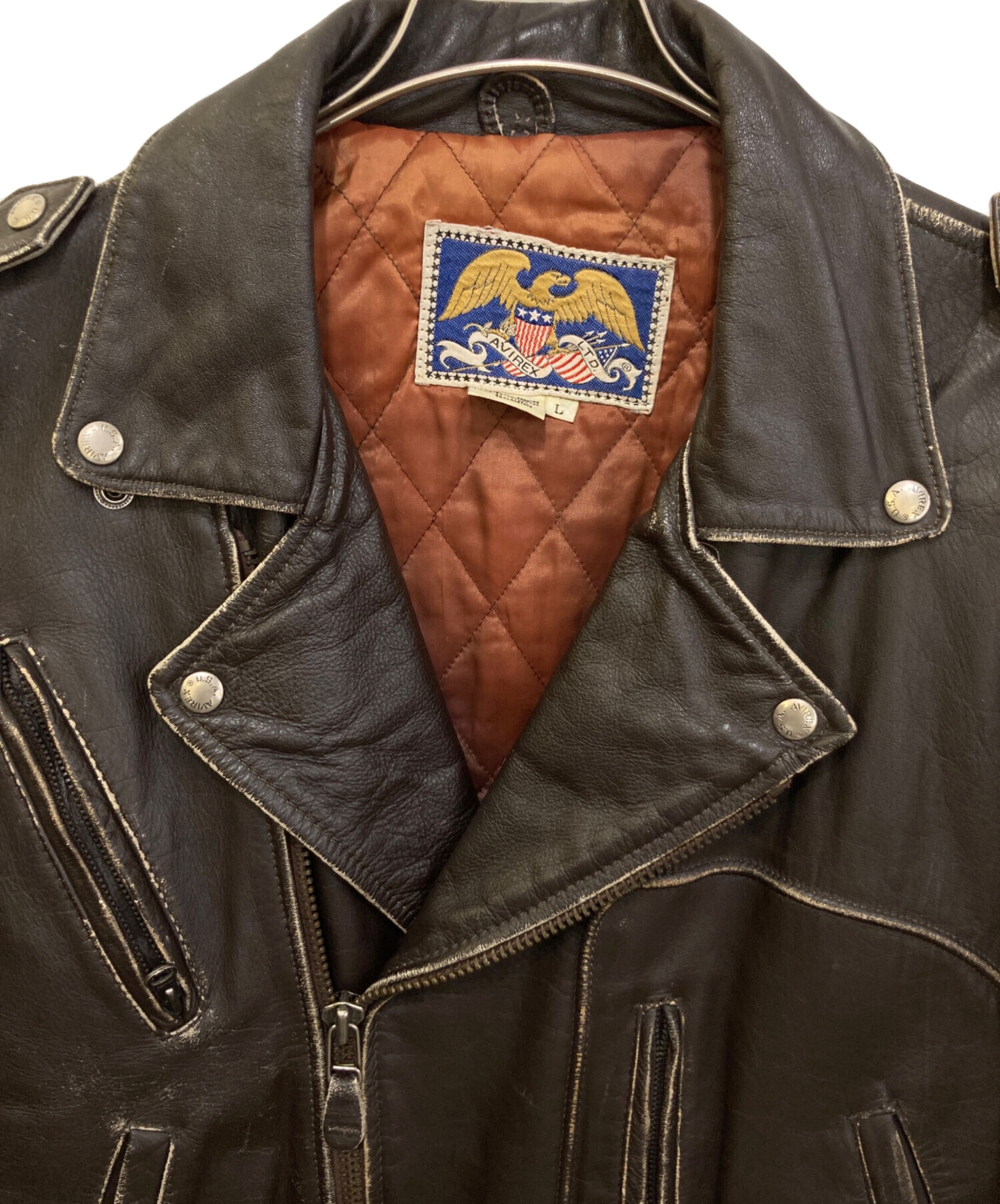 中古・古着通販】AVIREX (アヴィレックス) ライダースジャケット