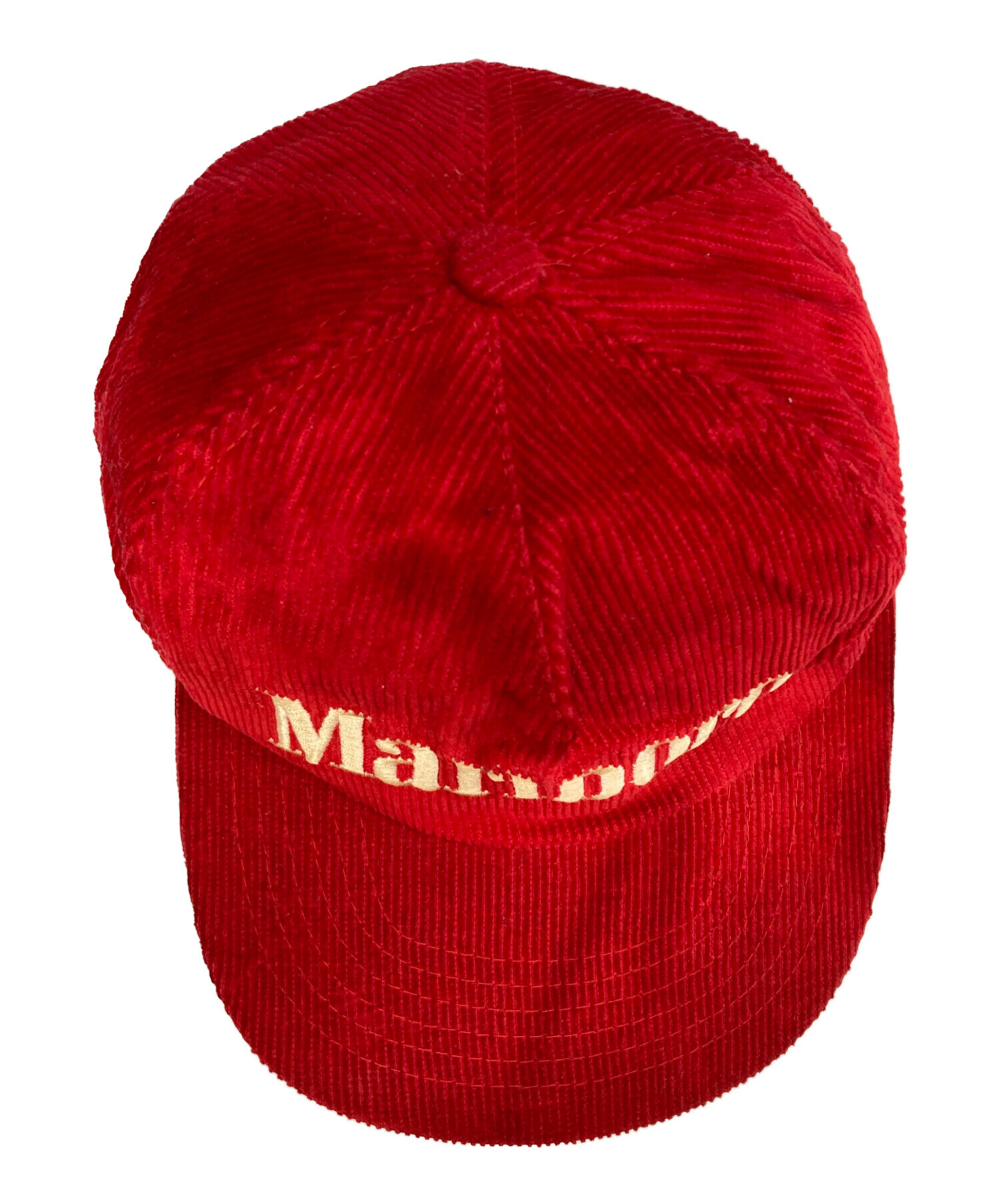 中古・古着通販】marlboro (マルボロ) コーデュロイキャップ レッド
