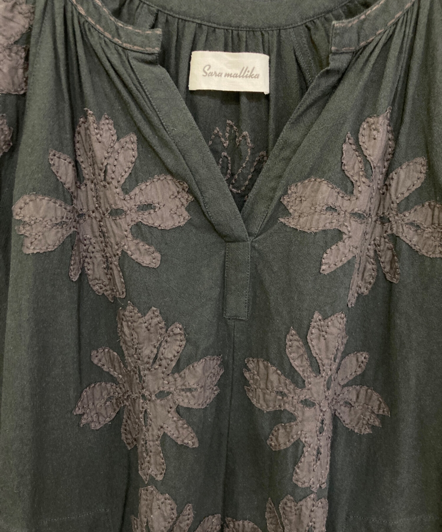中古・古着通販】sara mallika (サラマリカ) COTTON FLOWER PATCHWORK 