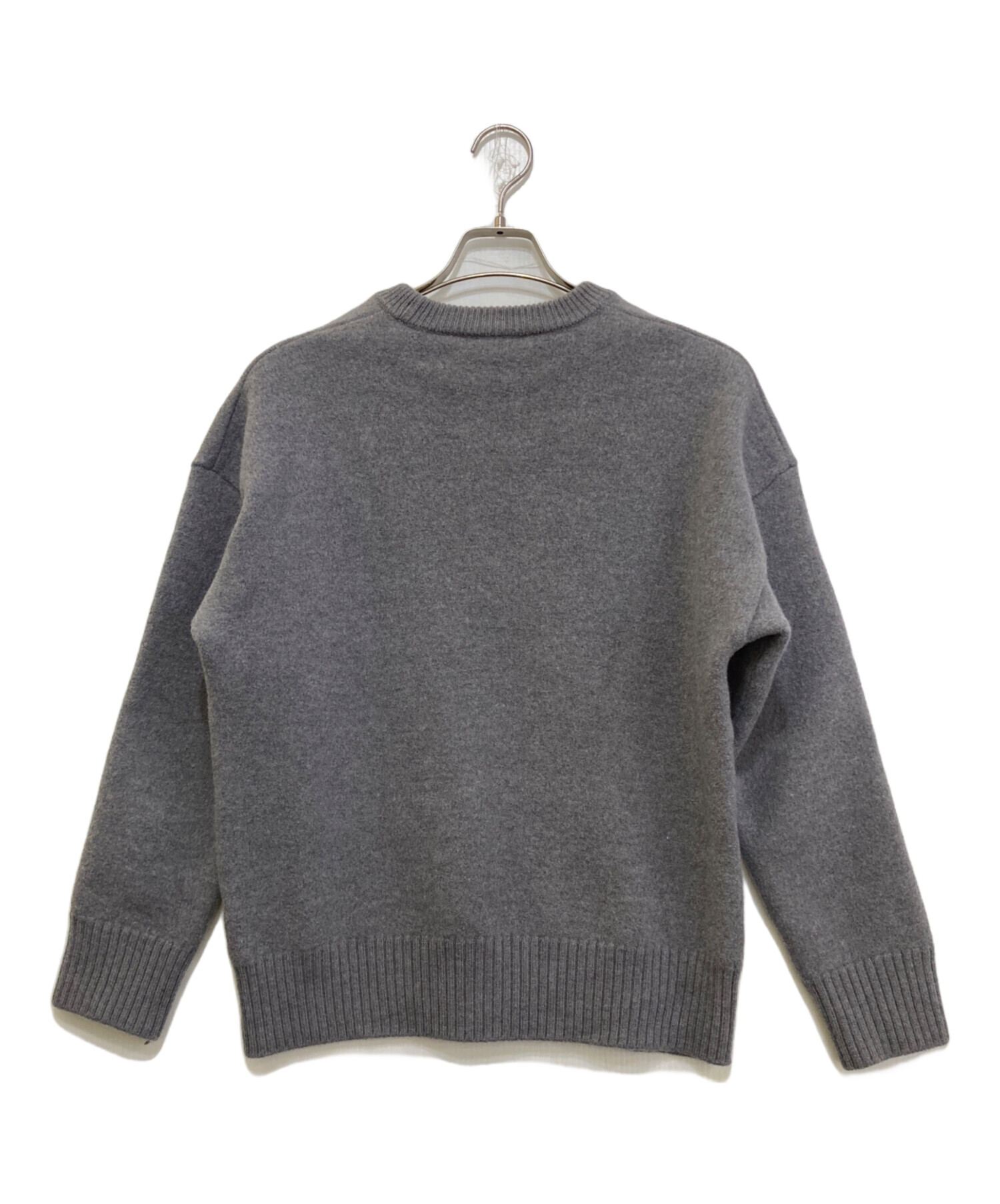 中古・古着通販】ami (アミ) ハートロゴニット UKS002.018 グレー