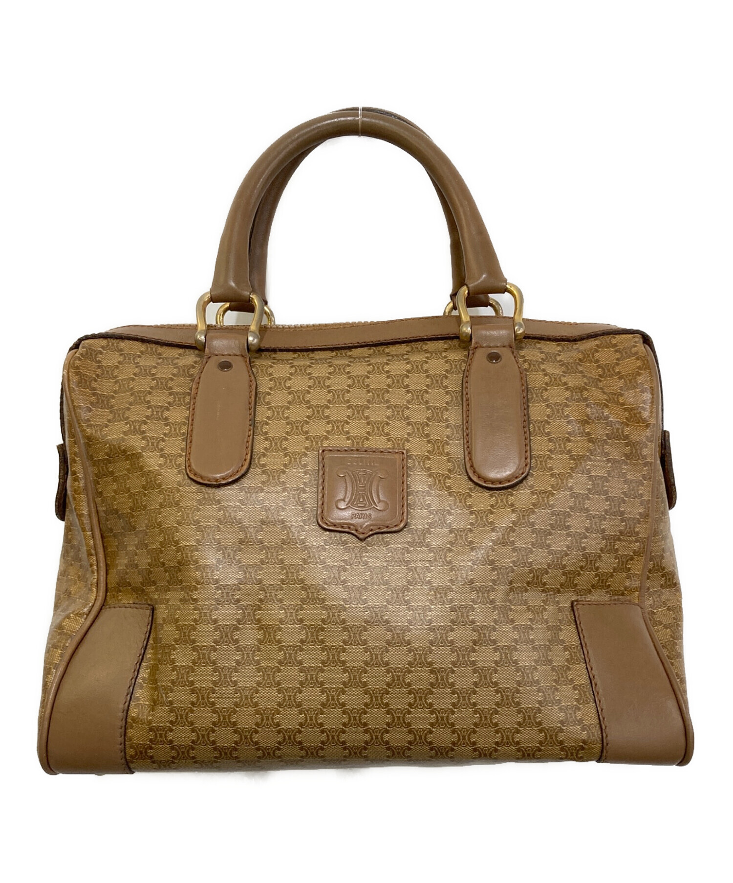中古・古着通販】CELINE (セリーヌ) マカダム柄ミニボストンバッグ