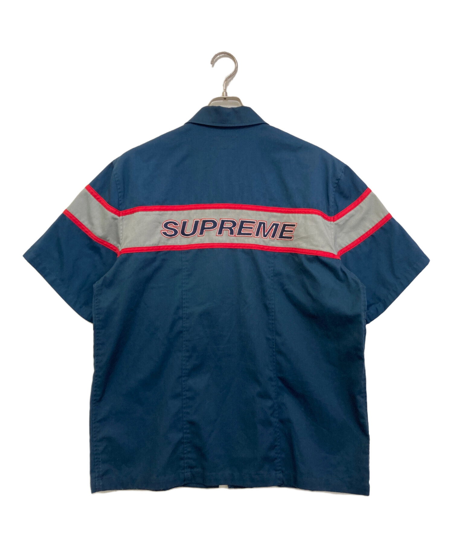 中古・古着通販】SUPREME (シュプリーム) Zip Up Work Shirt ネイビー