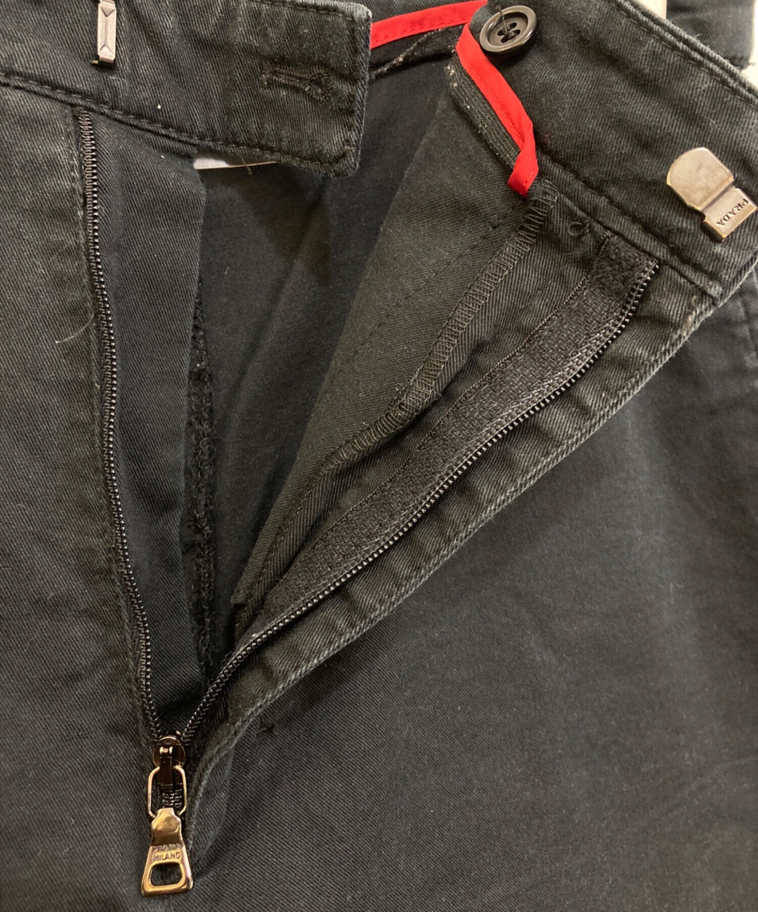 中古・古着通販】PRADA (プラダ) ハーフパンツ ブラック サイズ:48