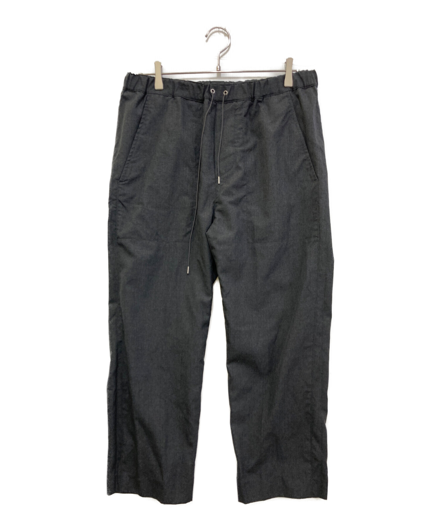 OAMC 黒 スラックス base pants ドローコード 中古・古着通販】OAMC (オーエーエムシー) ウールドローコードパンツ