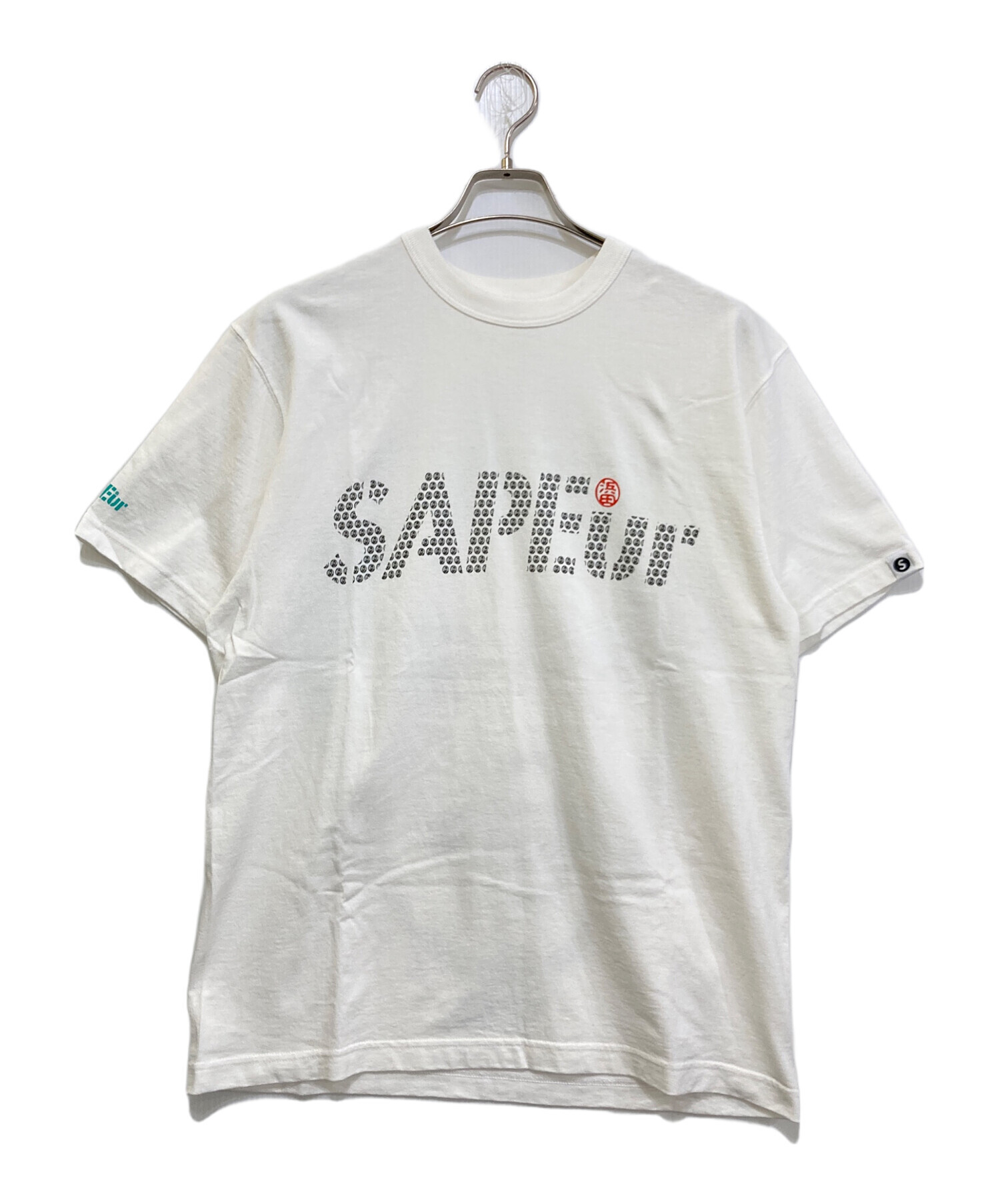 中古・古着通販】SAPEur (サプール) プリントTシャツ ホワイト サイズ
