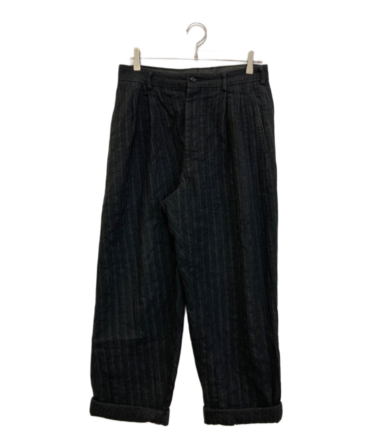美品✨コムデギャルソンオム◇テーパードパンツ ストライプ ウール スラックス M 中古・古着通販】COMME des GARCONS HOMME (コムデギャルソン オム