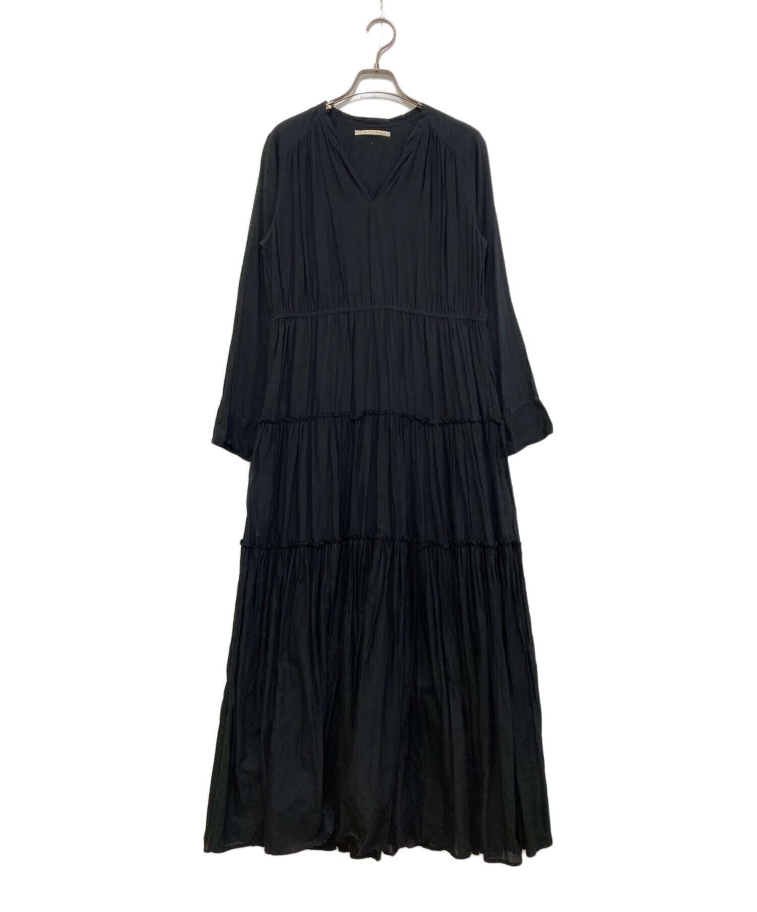 中古・古着通販】ne quittez pas (ヌキテパ) COTTON SOLID GATHER LONG