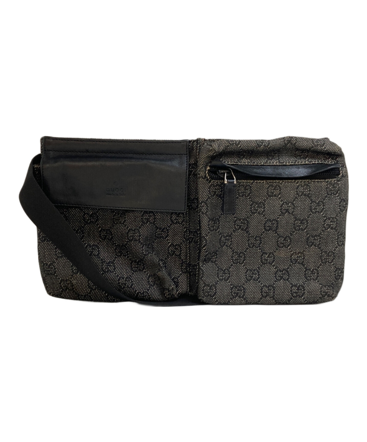 GUCCI ウエストポーチ GG キャンバス w5 中古・古着通販】GUCCI (グッチ) GGキャンバス ウエストポーチ