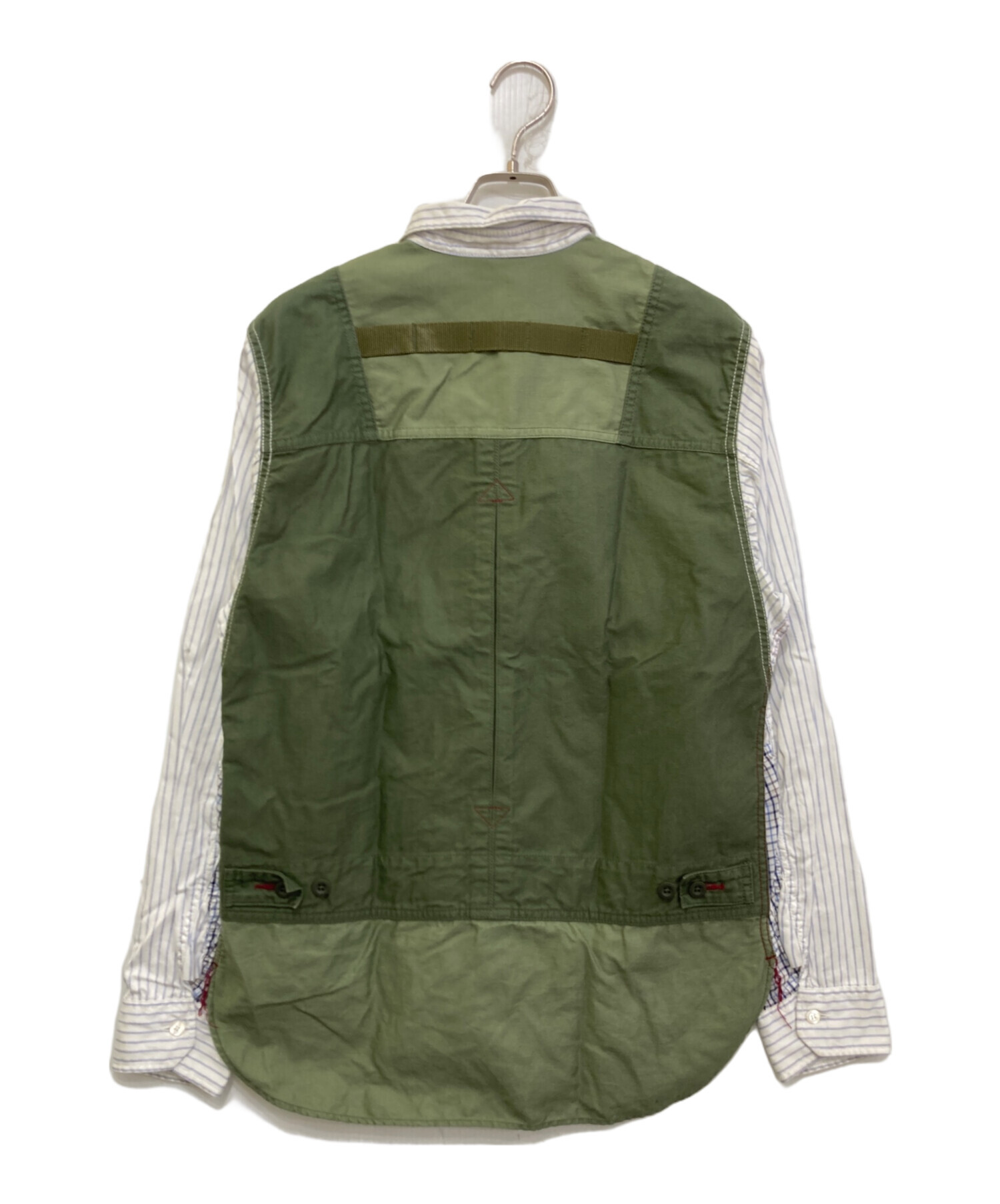 JUNYA WATANABE MAN カジュアルシャツ S 緑 【古着】【中古】【送料無料】 中古・古着通販】COMME des GARCONS JUNYA WATANABE MAN (コム デ