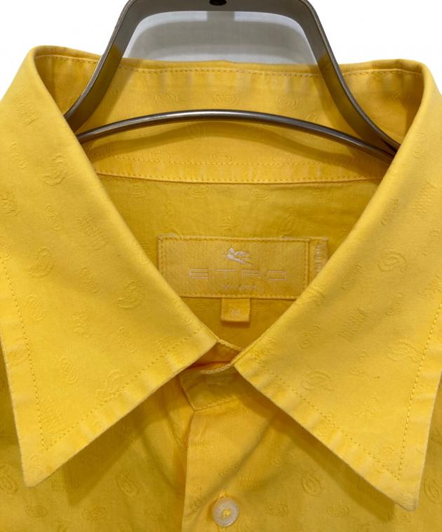 中古・古着通販】ETRO (エトロ) ジャガード半袖シャツ イエロー サイズ