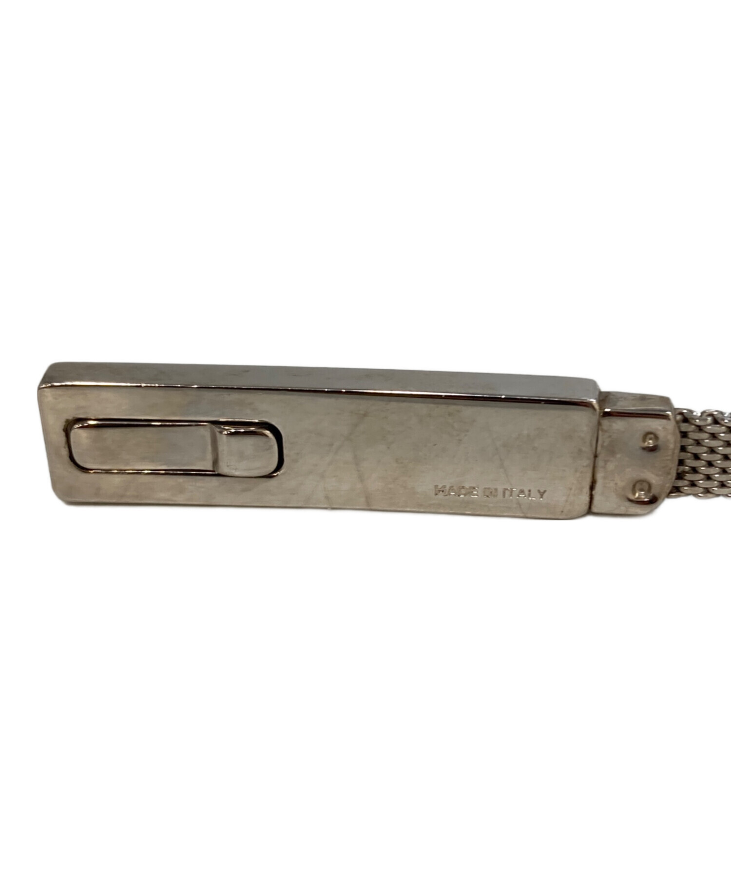 中古・古着通販】GUCCI (グッチ) メタルメッシュベルト シルバー