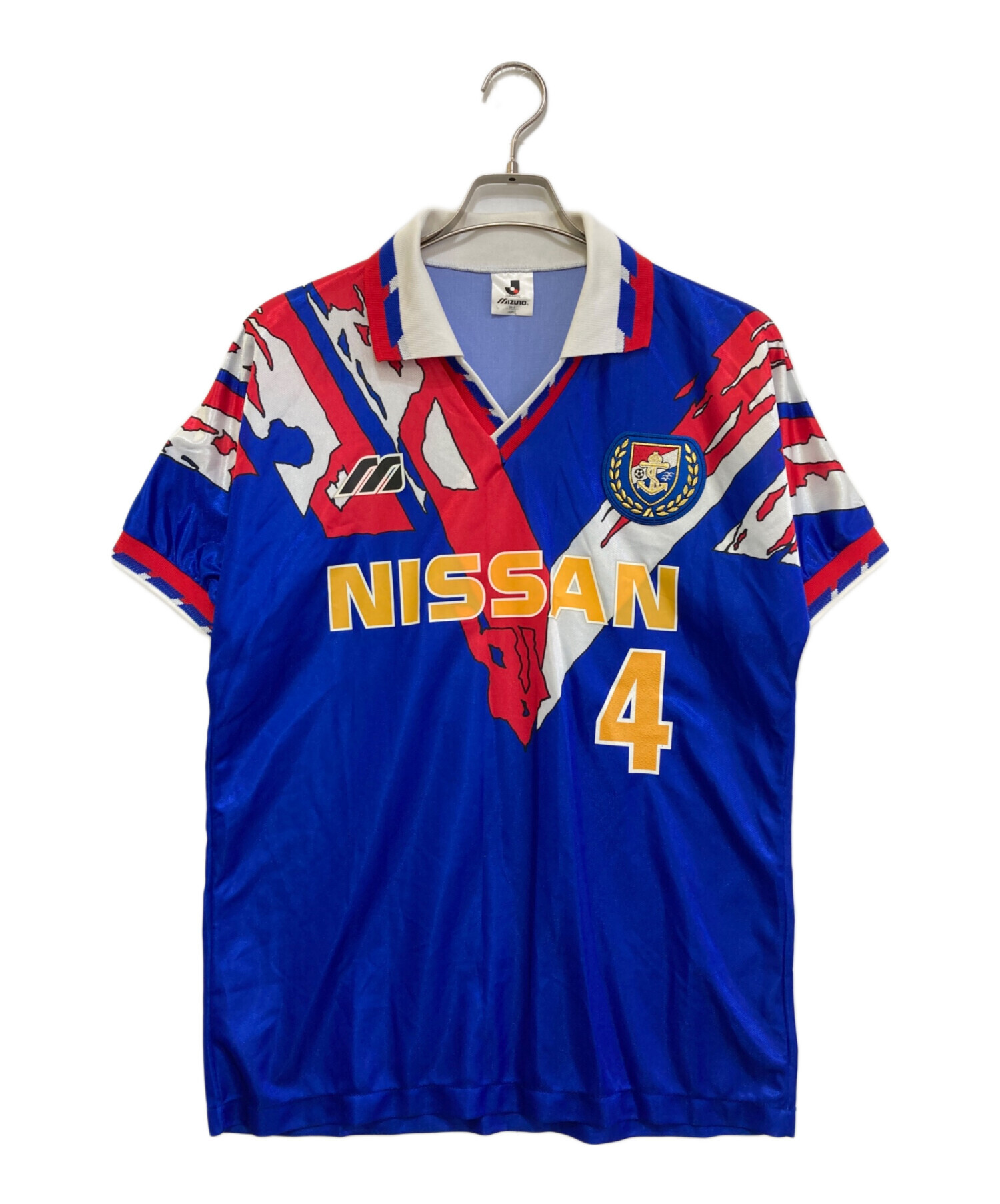 93年初代日産横浜Fマリノスユニホーム井原正巳/検サッカー日本代表シャツドーハ炎 中古・古着通販】MIZUNO (ミズノ) 93年初代日産横浜Fマリノス