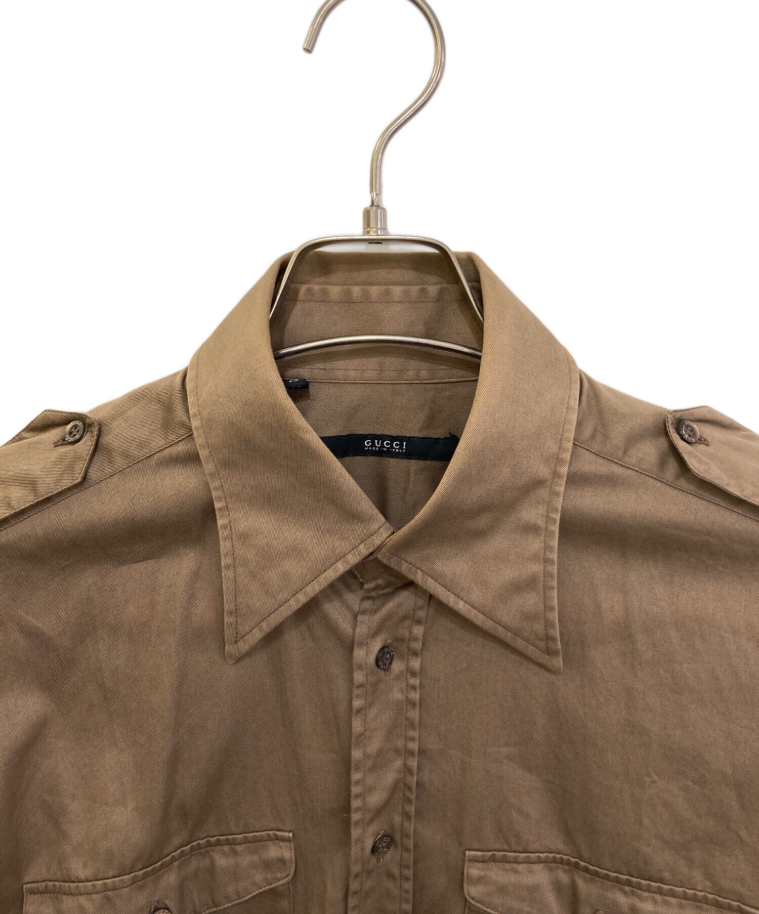 中古・古着通販】GUCCI (グッチ) サファリシャツ 106010.23165