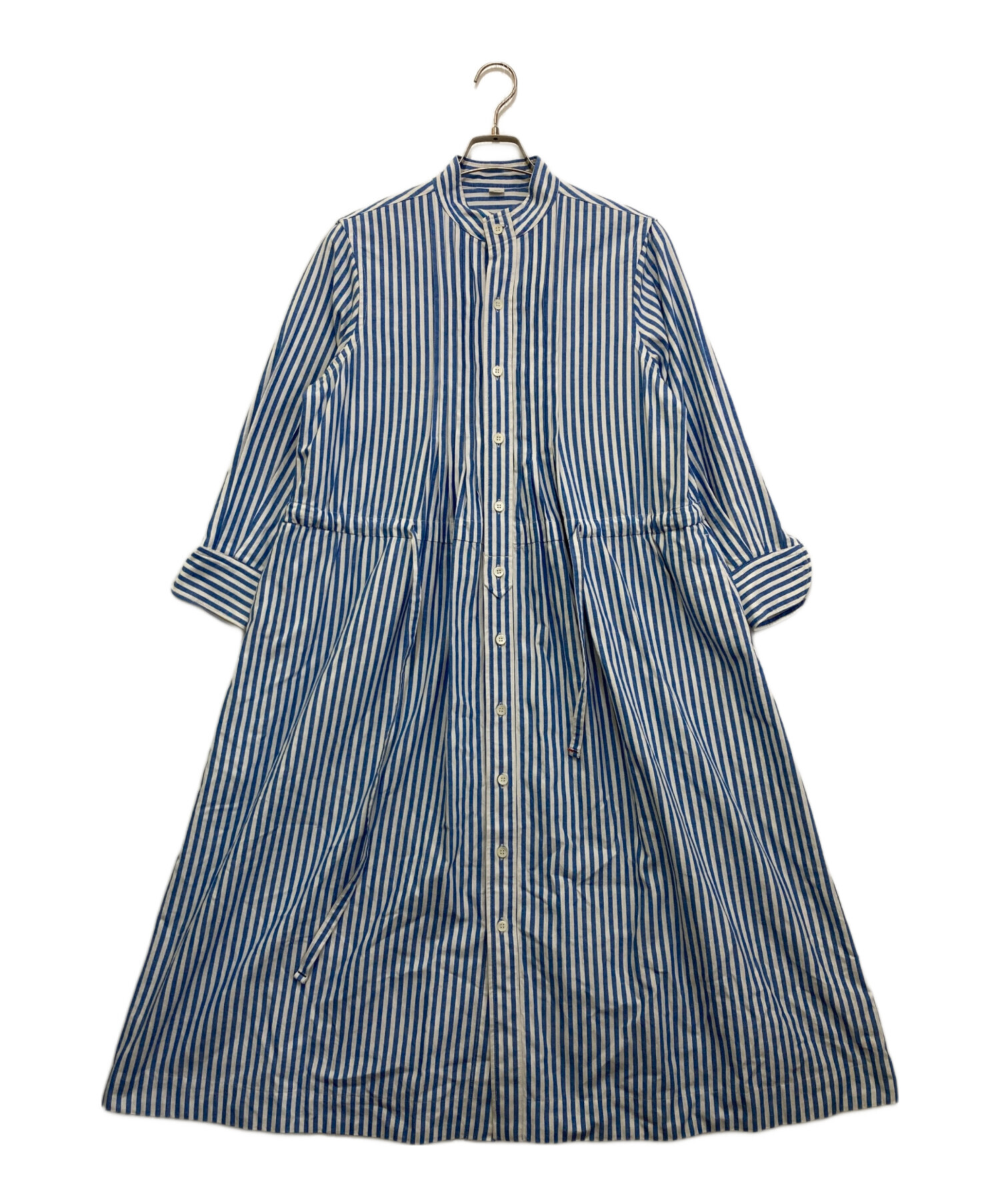未使用 45R 日本製 ストライプ シャツ サイズ4 長袖 45rpm 極美品 中古・古着通販】45R (フォーティファイブ・アール) ストライプシャツ