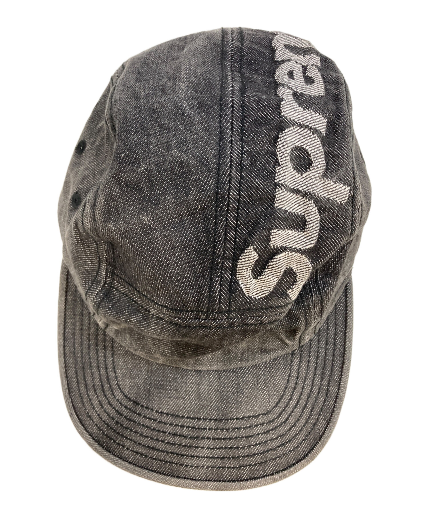 ステッカー付 古着 supreme シュプリーム canvas camp cap 中古・古着通販】SUPREME (シュプリーム) Denim camp cap ブラック
