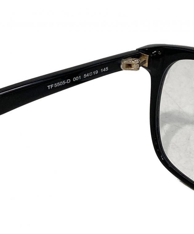 TOM FORD トムフォード TF5505-D ブラックフレーム サングラス アイウェア ブラック 中古・古着通販】TOM FORD (トムフォード) 眼鏡 TF5505-D ブラック
