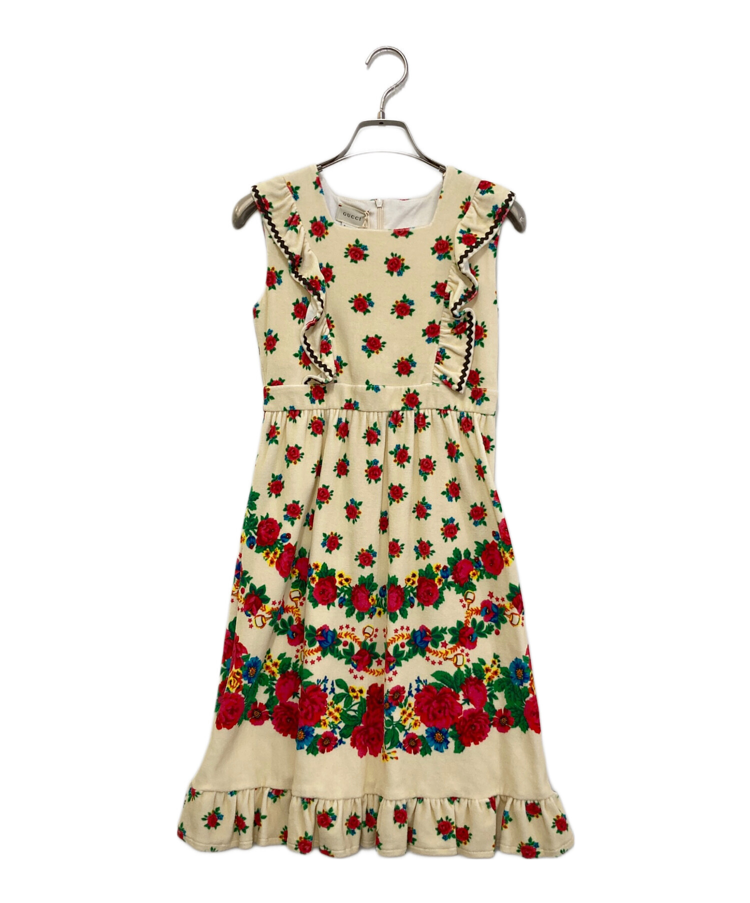 【新品未使用】GUCCI チルドレン　大人もOK ワンピース　12A 中古・古着通販】GUCCI (グッチ) チルドレンズ 花柄 ワンピース 596311