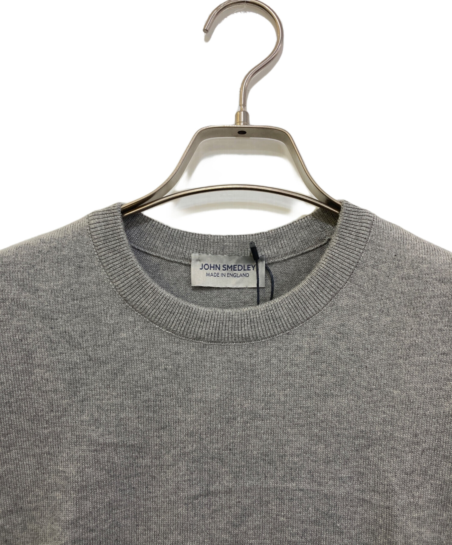 中古・古着通販】JOHN SMEDLEY (ジョンスメドレー) 半袖ニット グレー