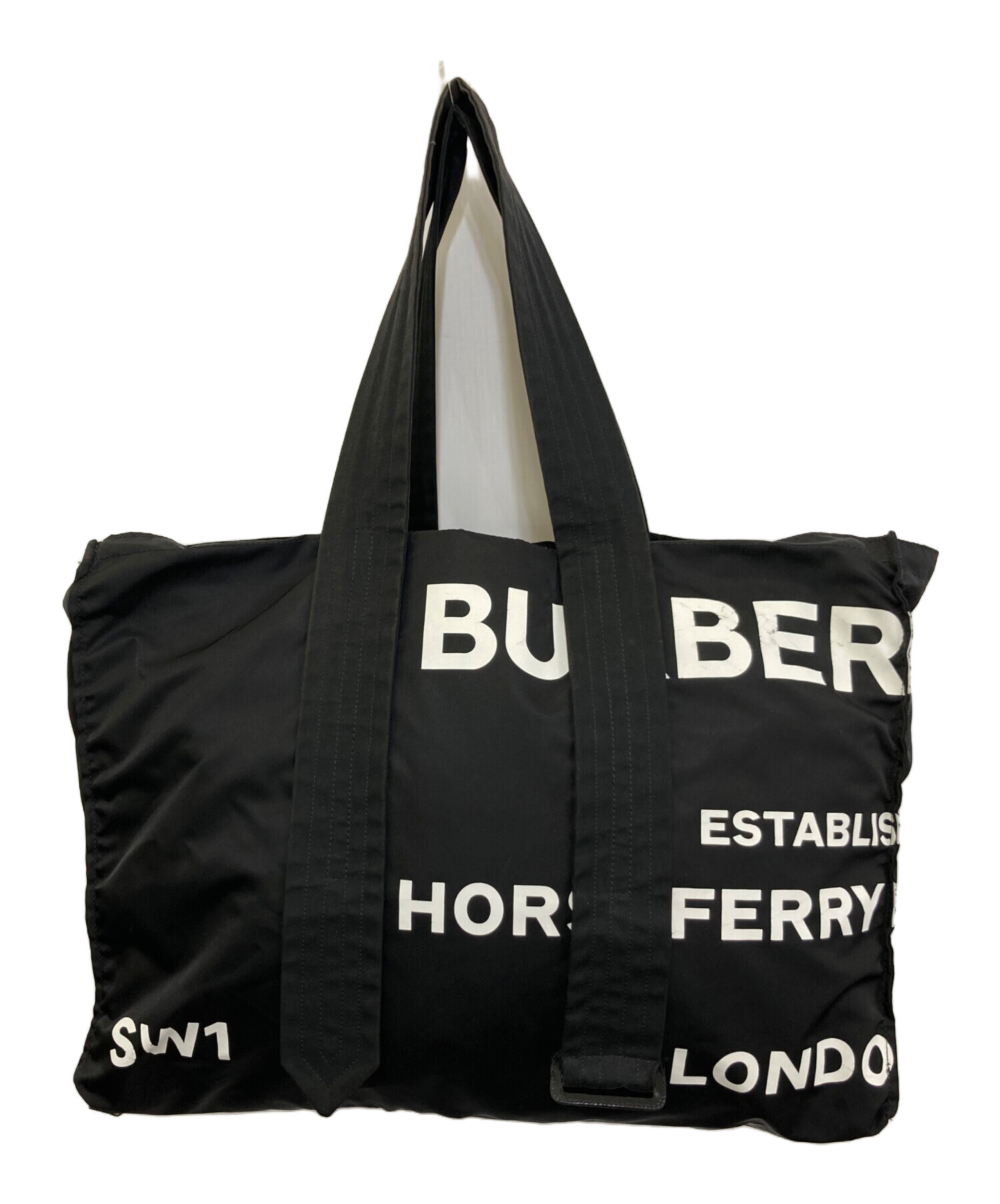バーバリー BURBERRY ホースフェリー プリント 2way トートバッグ 中古・古着通販】BURBERRY (バーバリー) ホースフェリープリント