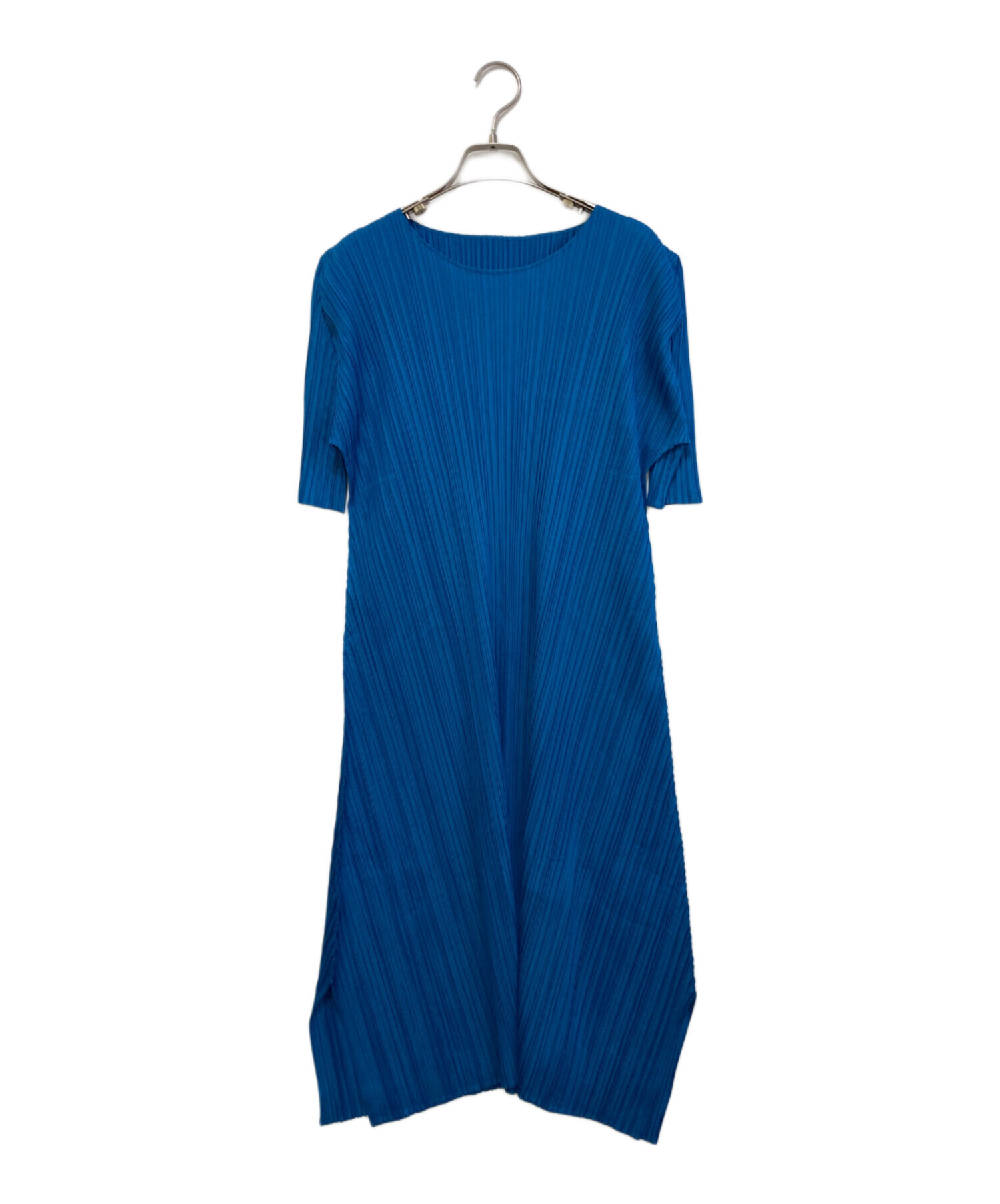 中古・古着通販】PLEATS PLEASE (プリーツプリーズ) ワンピース ブルー