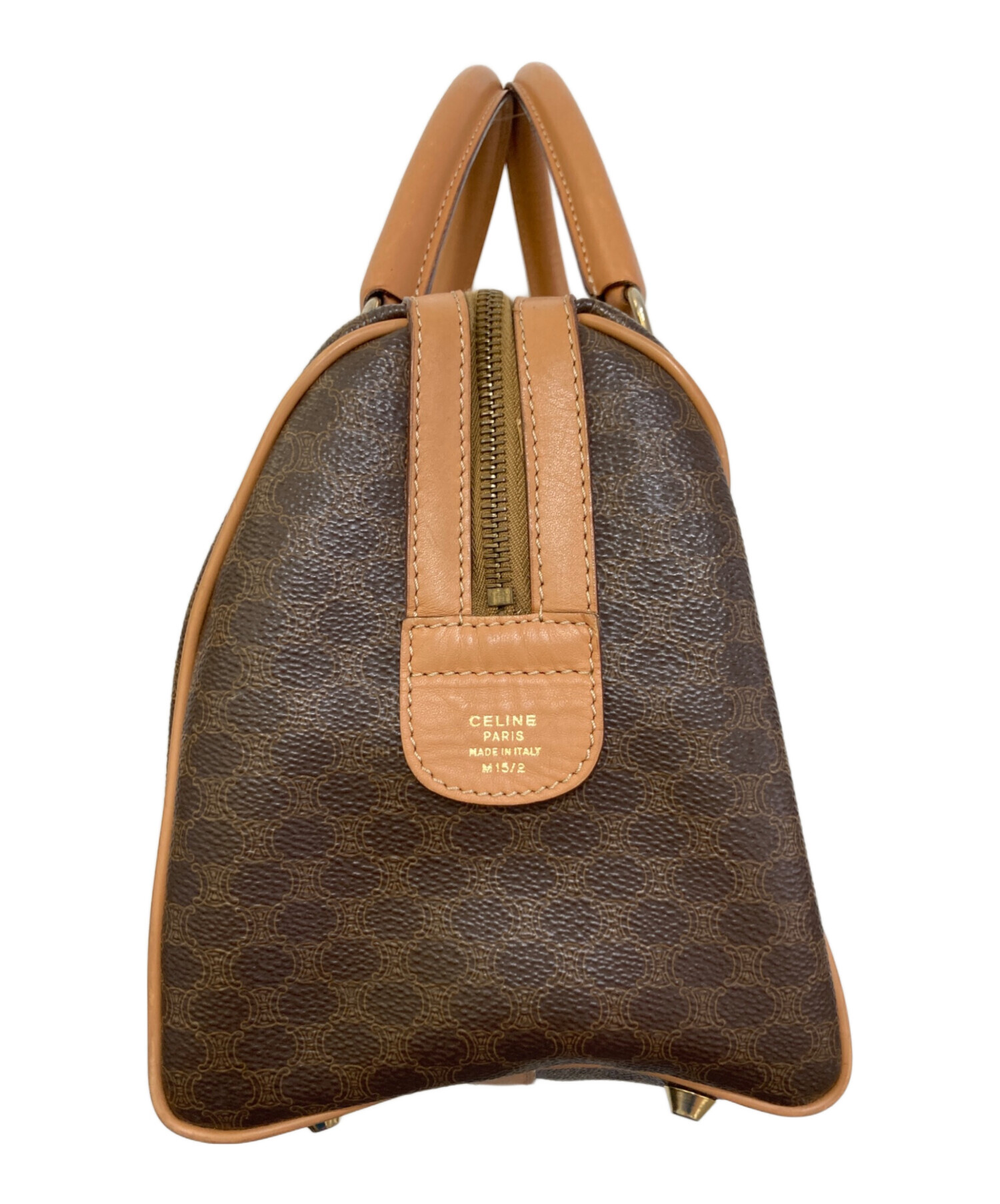 中古・古着通販】CELINE (セリーヌ) マカダム柄ミニボストンバッグ