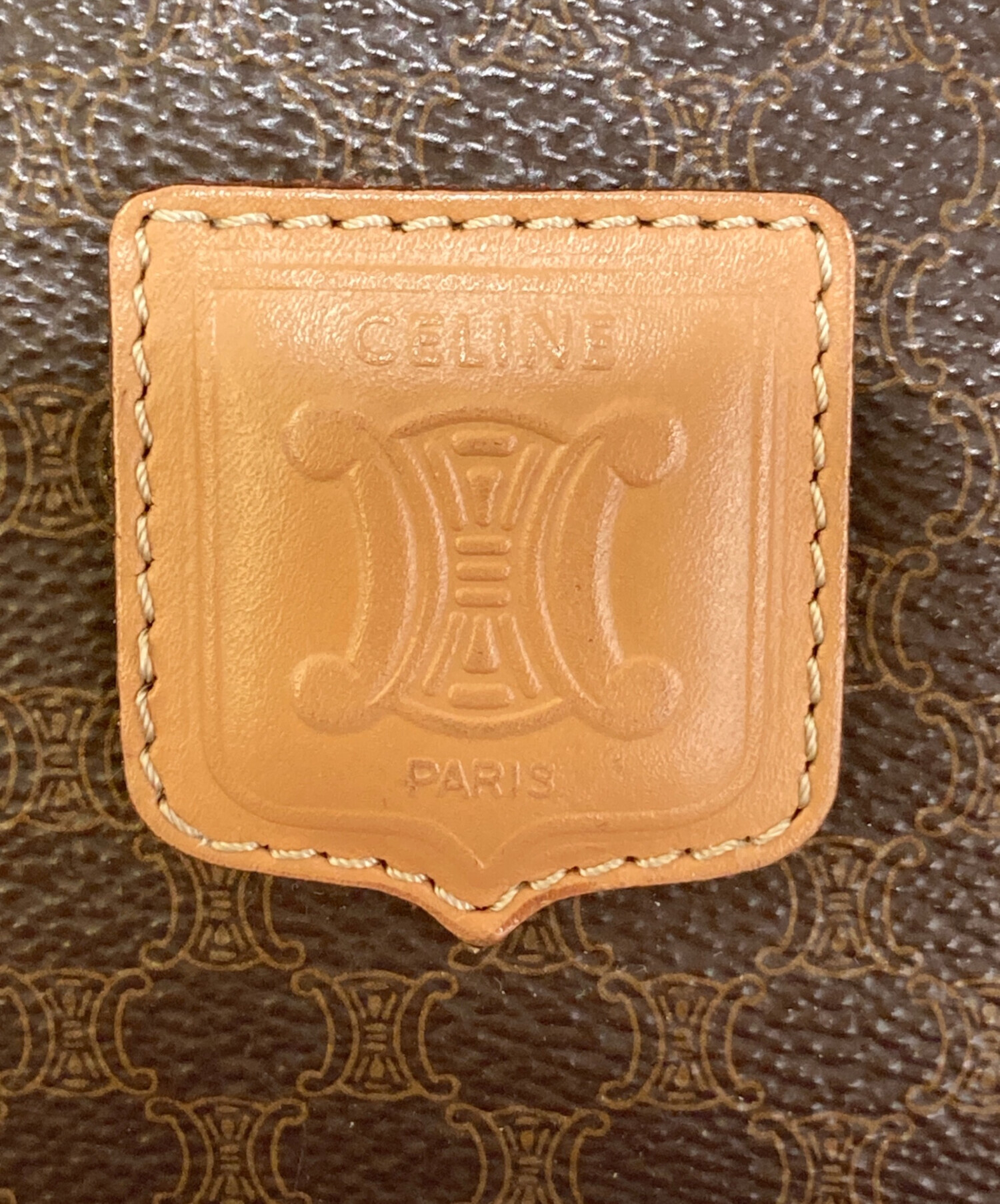 中古・古着通販】CELINE (セリーヌ) マカダム柄ミニボストンバッグ
