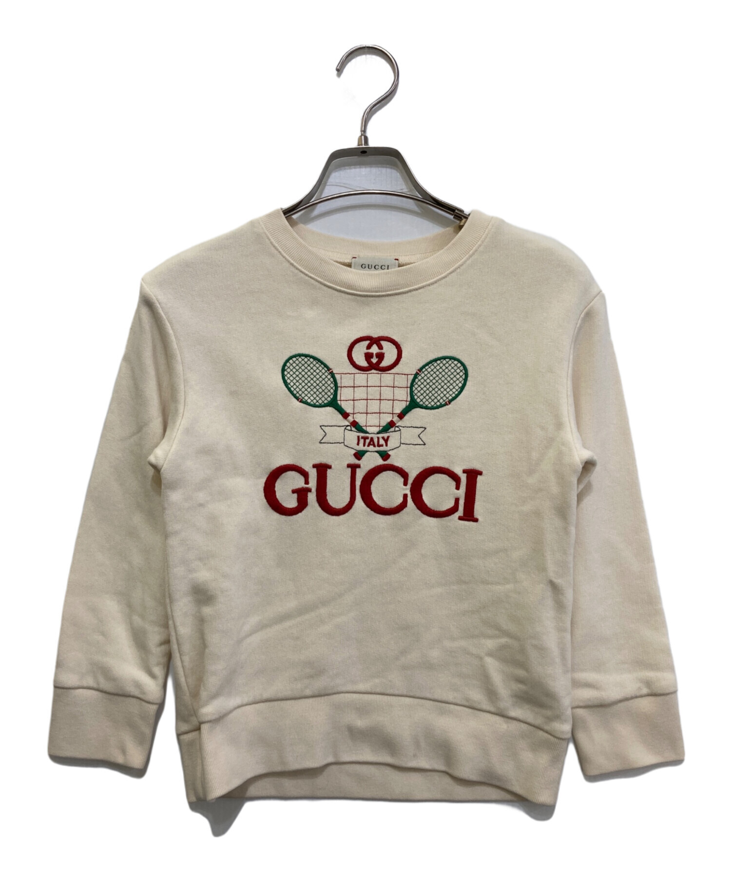中古・古着通販】GUCCI (グッチ) テニスロゴ刺繍スウェット 586138
