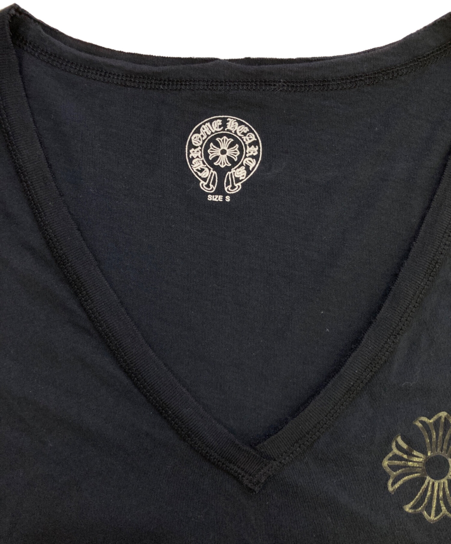 中古・古着通販】CHROME HEARTS (クロムハーツ) カットオフ加工Vネック