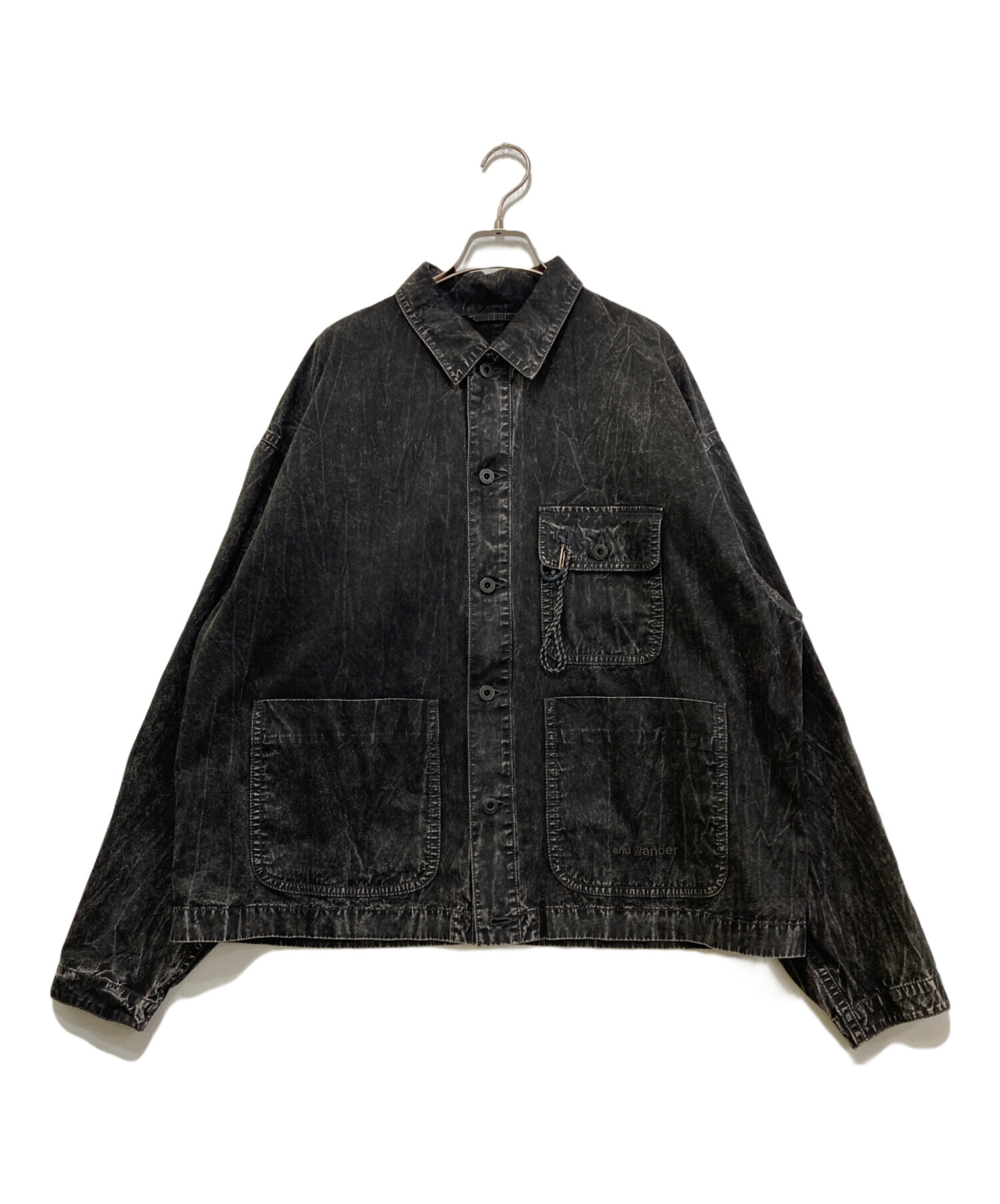 2ndshopあるたいる 中古・古着通販】and wander (アンドワンダー) bleach twill shirts