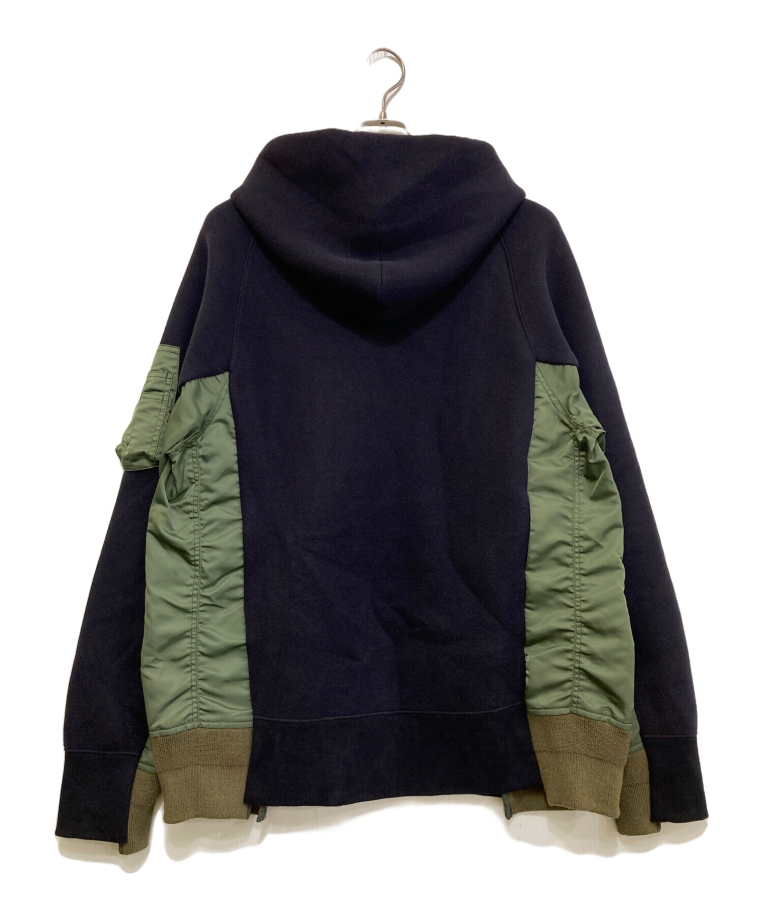 中古・古着通販】sacai (サカイ) Sponge Sweat × MA-1 Hoodie SCM-036