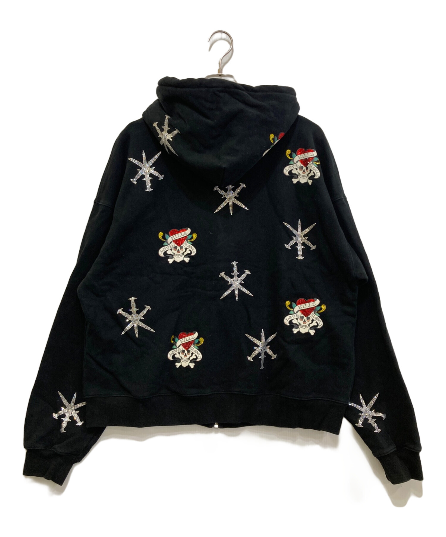 unknown × Ed Hardy のコラボパーカー 中古・古着通販】unknown (アンノウン) Ed Hardy (エド ハーディー
