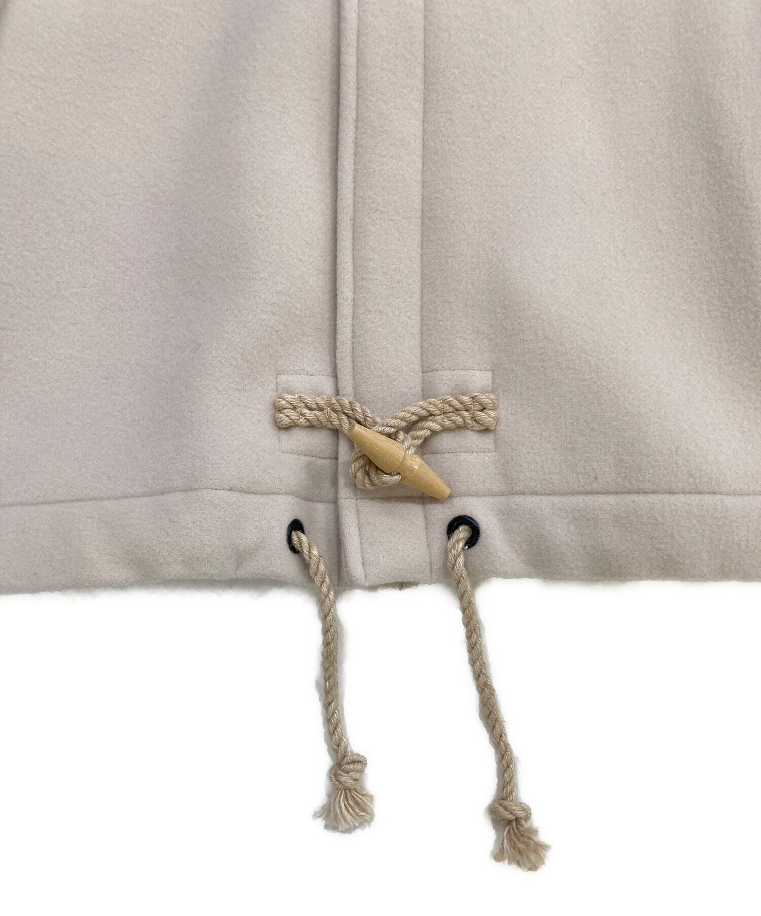 中古・古着通販】HYKE (ハイク) DOUBLE FACE DUFFLE JACKET アイボリー