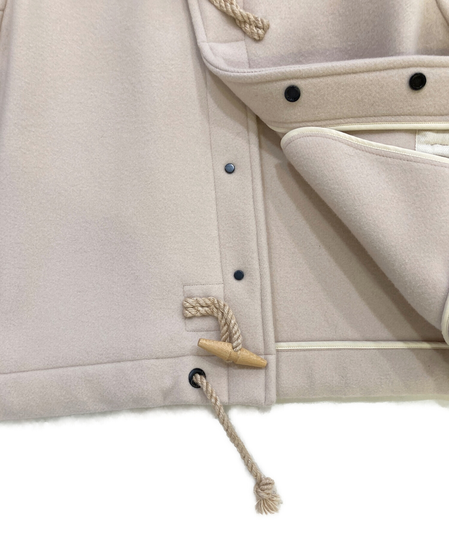 中古・古着通販】HYKE (ハイク) DOUBLE FACE DUFFLE JACKET アイボリー