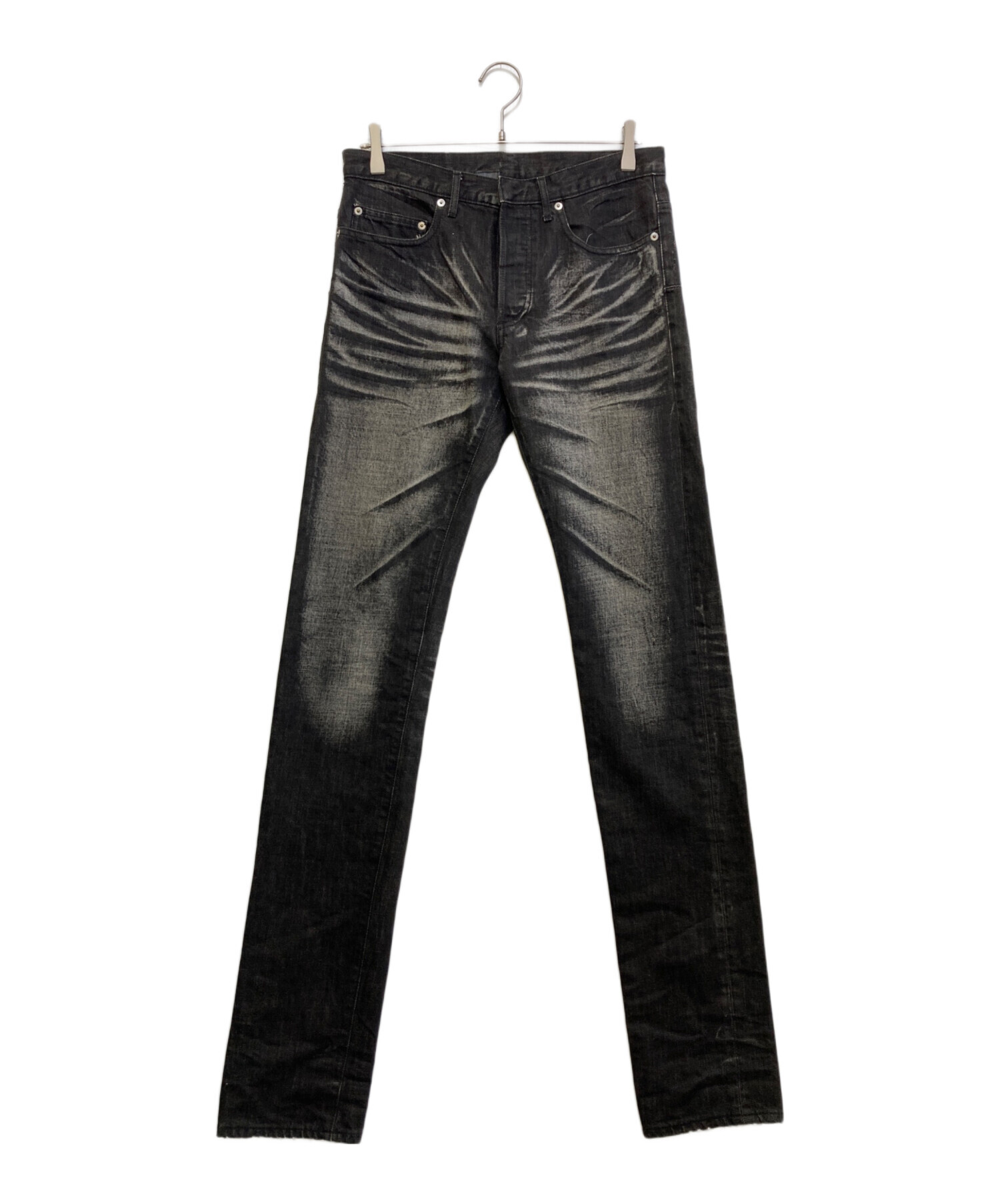 中古・古着通販】DIOR HOMME (ディオール オム) 爪痕ブラックデニム